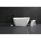 Aqua Eden 51.56 L, 28.38 W, Glossy White/Matte White, Solid Surface White Stone VRTSS513026 - alternate 3